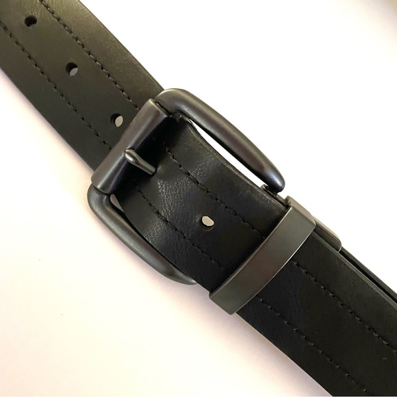 LEVI’S DENZIEN Reversible Belt in Brown and Black Faux Leather, Men’s XL (40-44) - Picture 10 of 12